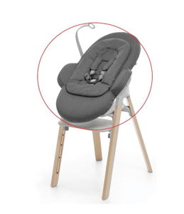 Stokke Steps Chair used with recalled bouncer